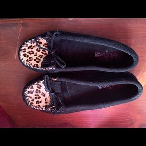 Cheetah print Minnetonka moccasins